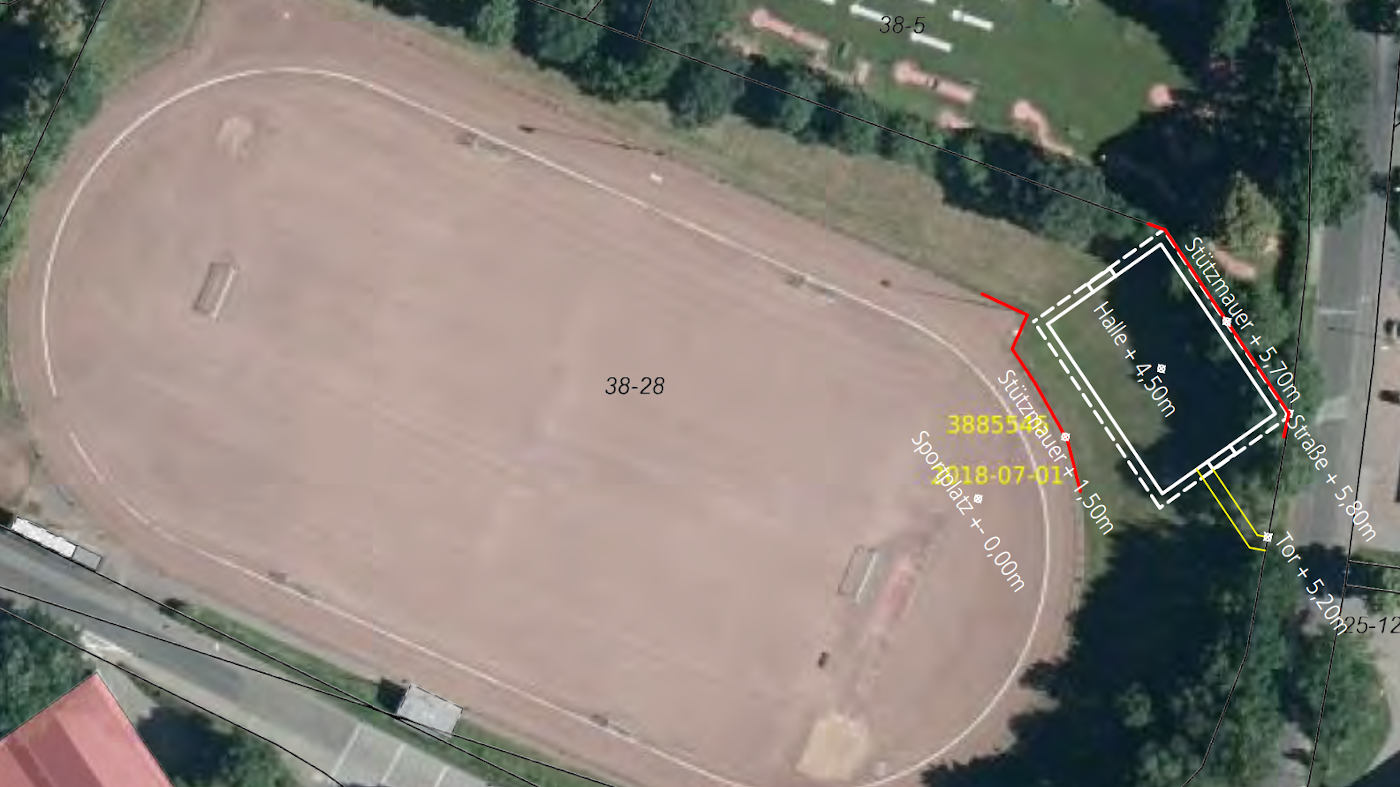 Vorschlag Offene Halle mit Kleinspielfeld